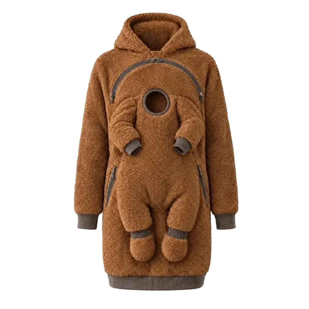 Tragesweatshirt – Baby warm, Hände frei
